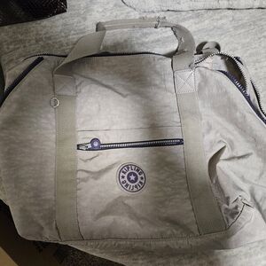 Kipling Light Gray Duffel Bag